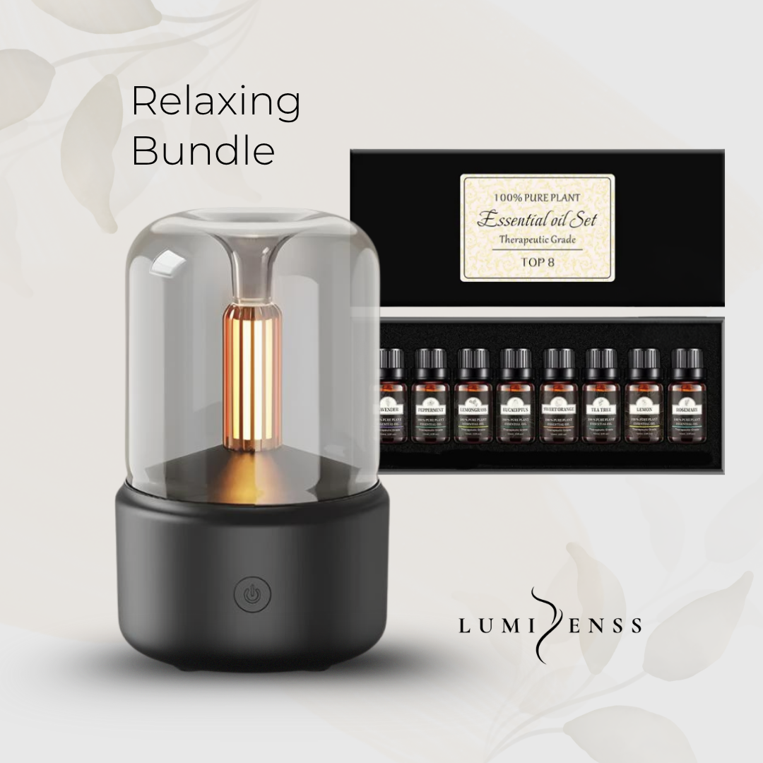 Candlelight Aroma Diffuser and Pure Essential Oil set
