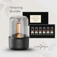 Candlelight Aroma Diffuser and Pure Essential Oil set
