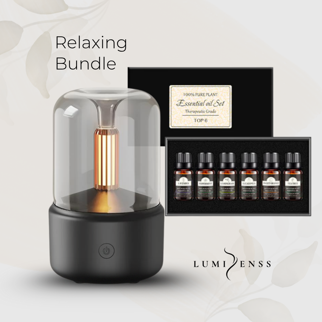 Candlelight Aroma Diffuser and Pure Essential Oil set