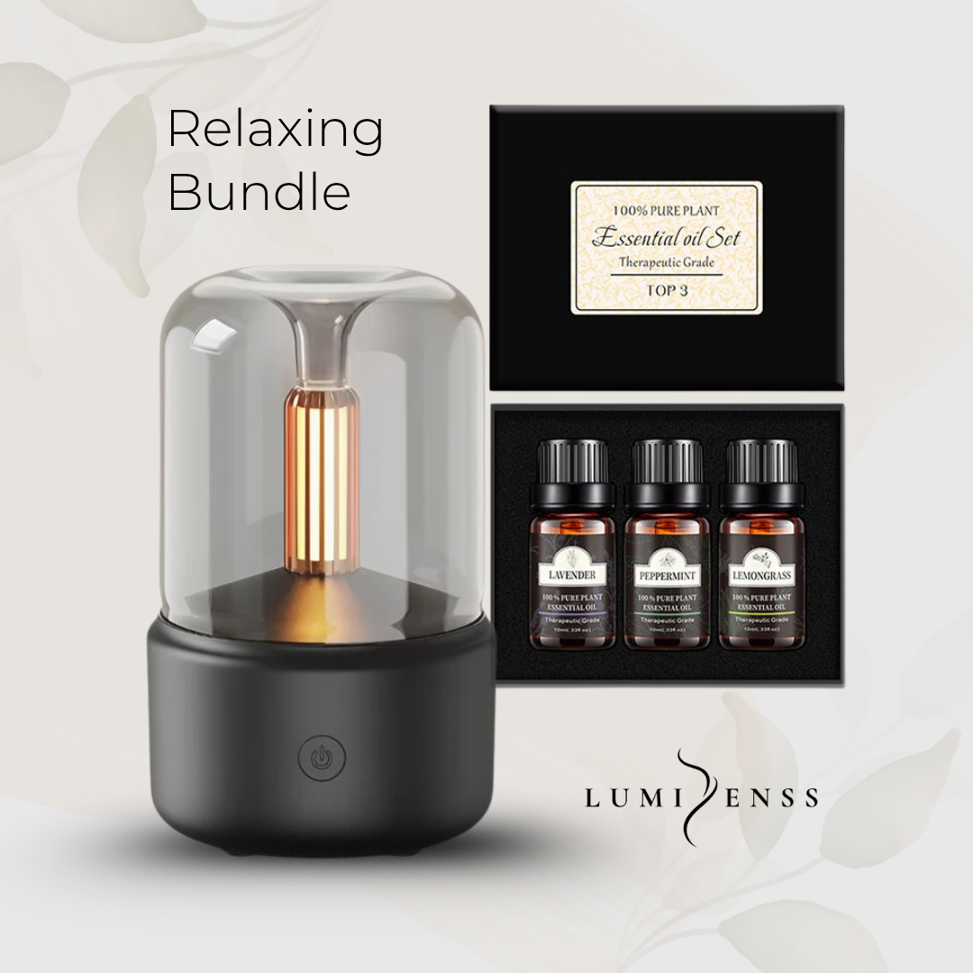 Candlelight Aroma Diffuser and Pure Essential Oil set