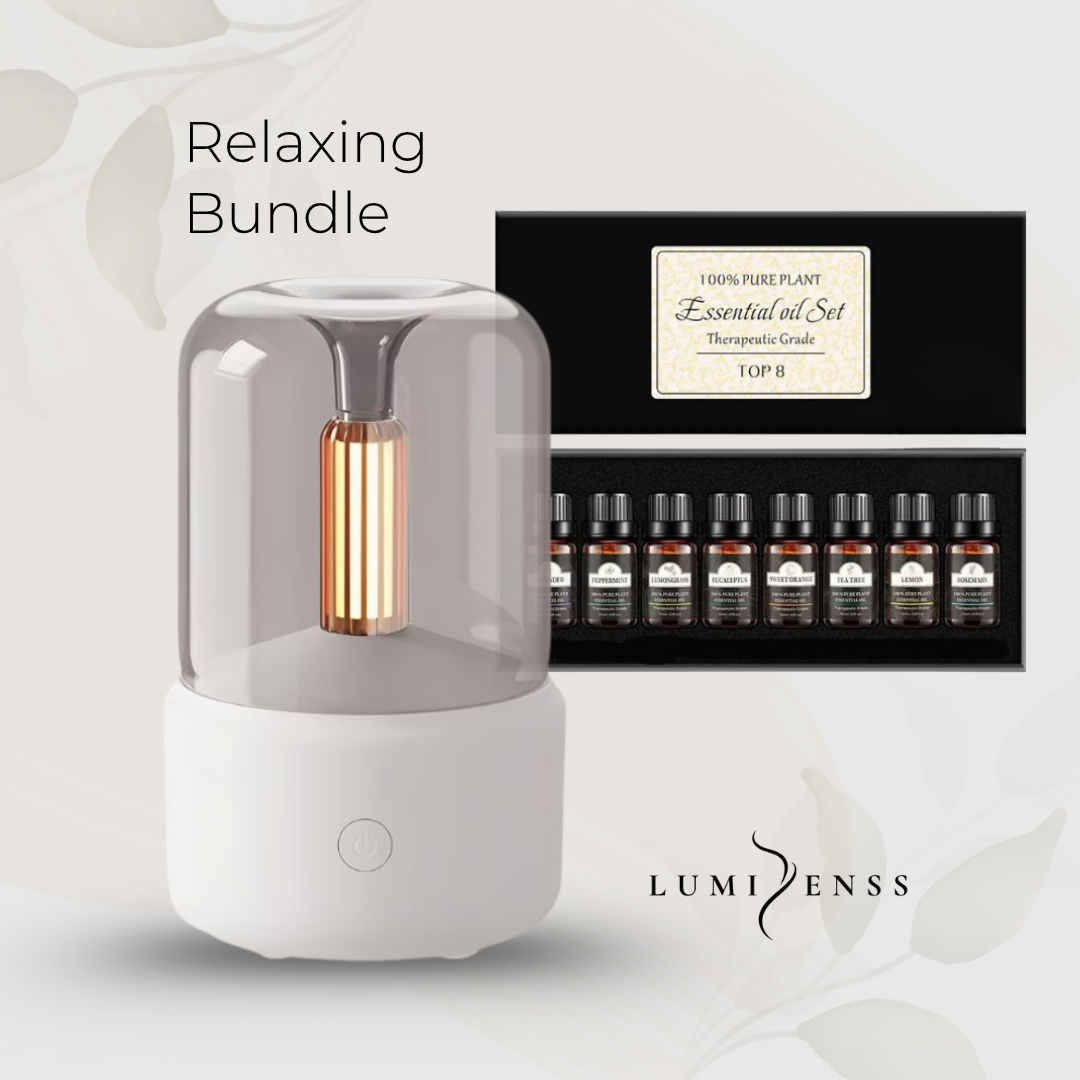Candlelight Aroma Diffuser and Pure Essential Oil set