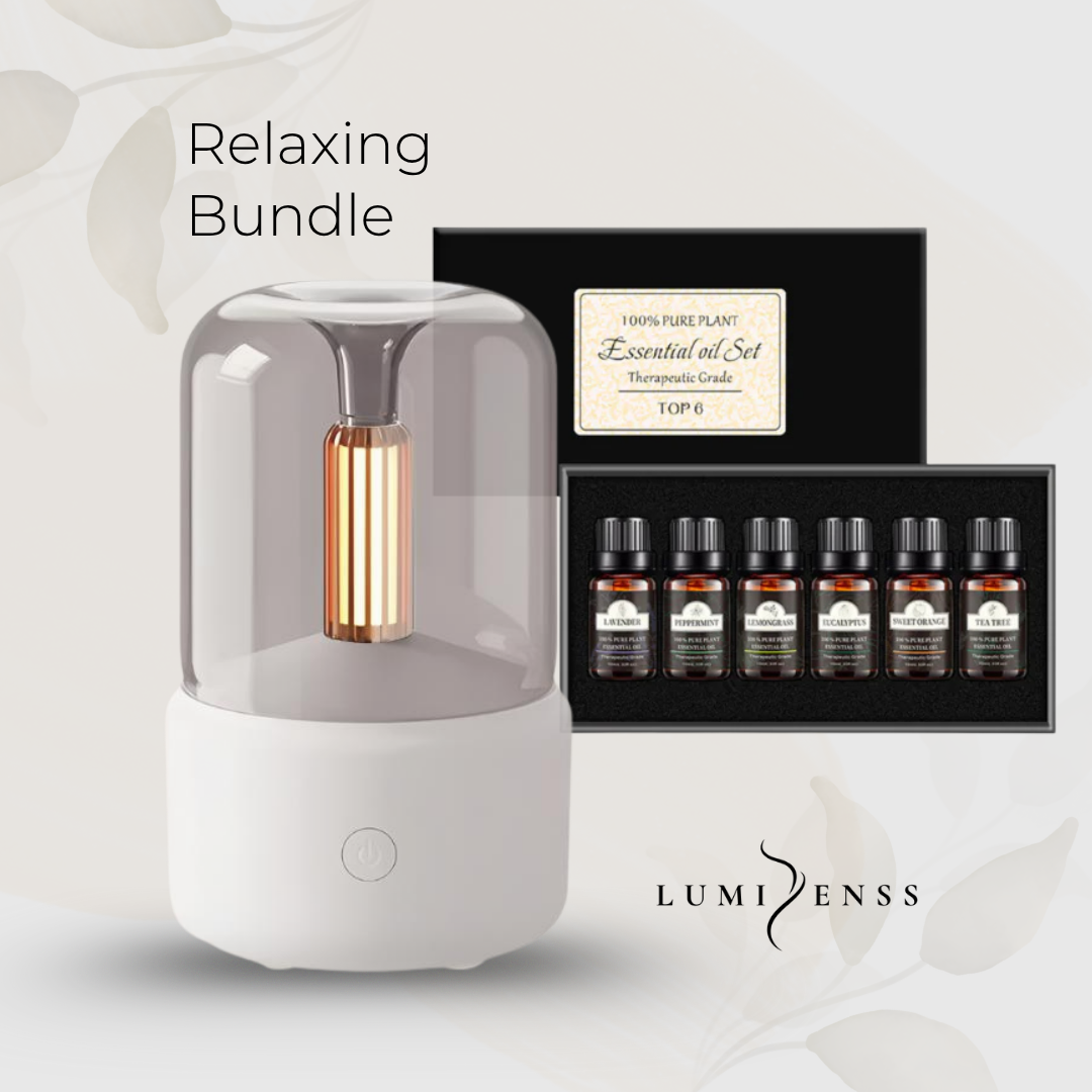 Candlelight Aroma Diffuser and Pure Essential Oil set