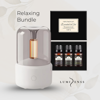 Candlelight Aroma Diffuser and Pure Essential Oil set