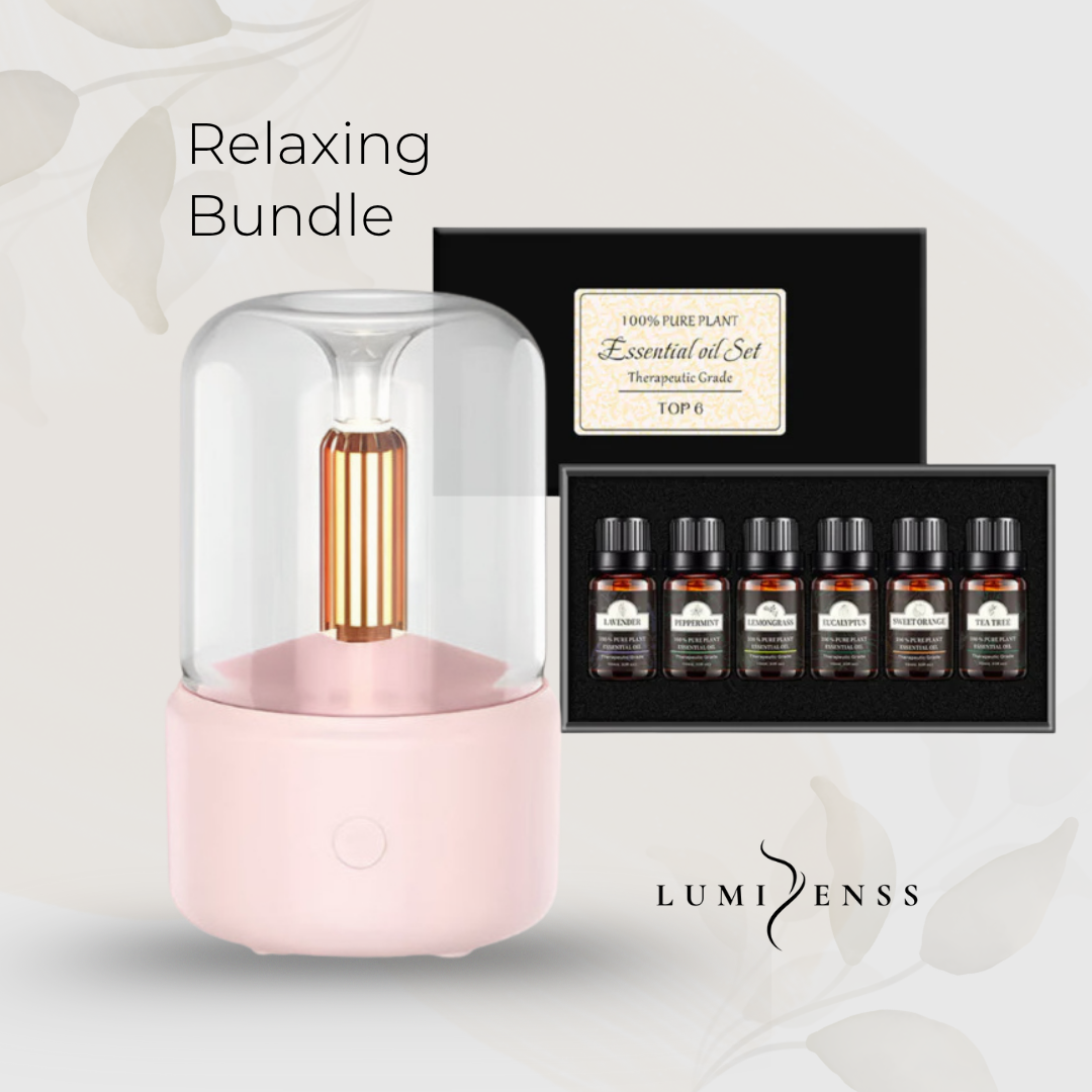 Candlelight Aroma Diffuser and Pure Essential Oil set