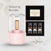 Candlelight Aroma Diffuser and Pure Essential Oil set