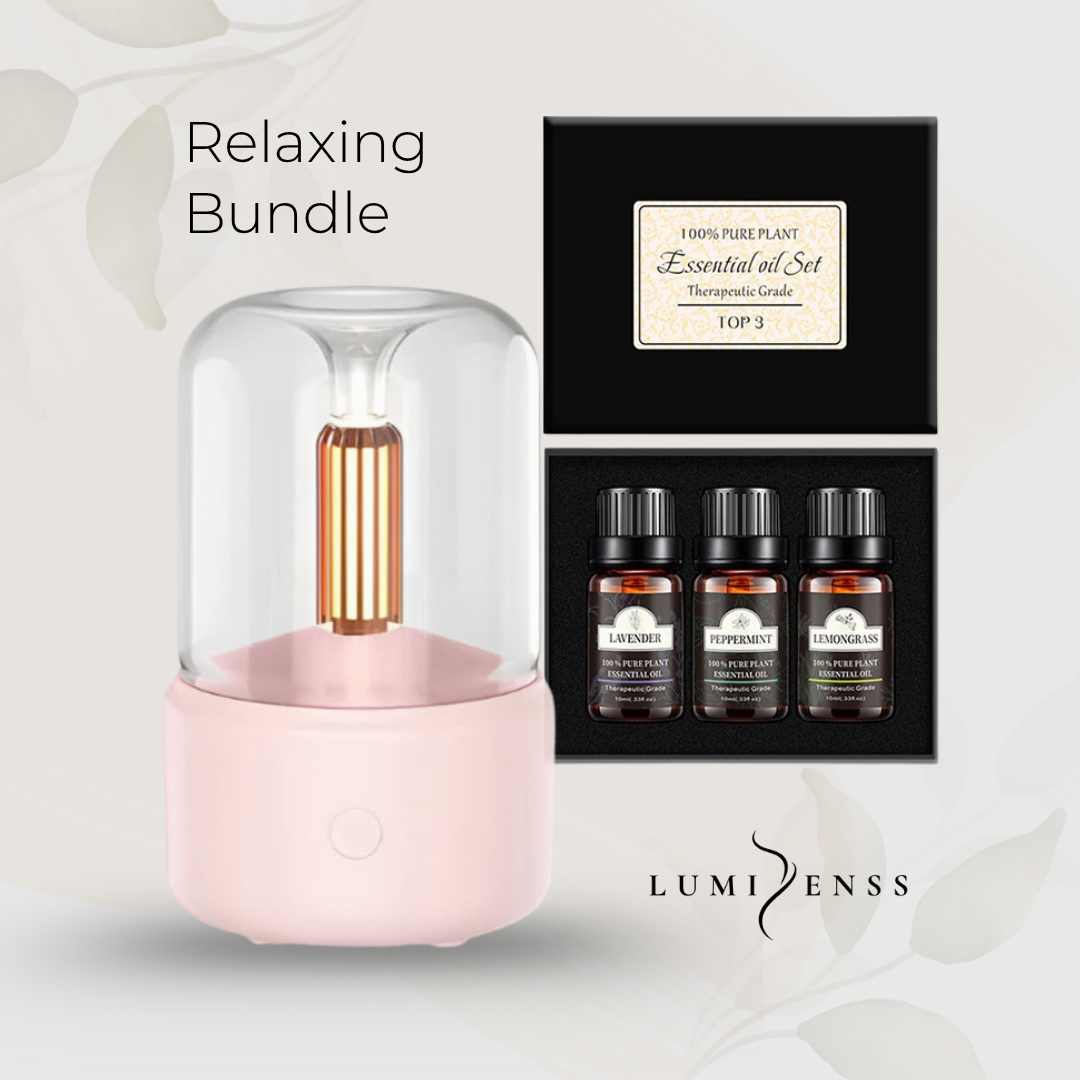 Candlelight Aroma Diffuser and Pure Essential Oil set