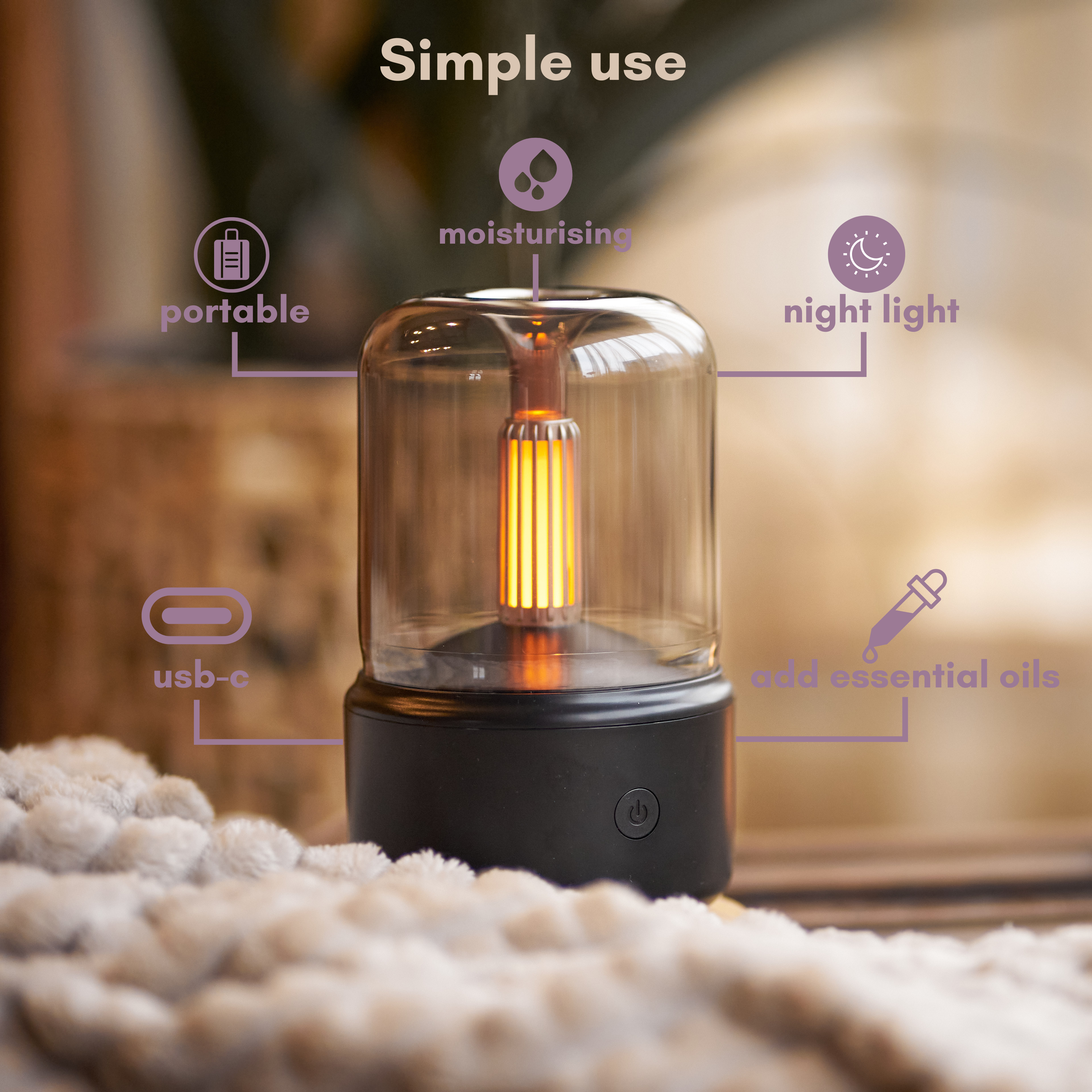 LumiSenss - Candlelight Aroma Diffuser